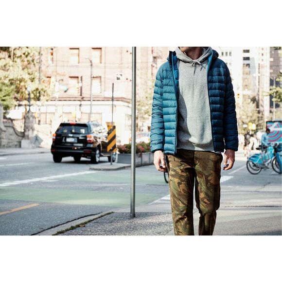 ✨BACKCOUNTRY Men’s Silver Fork 750 Down Teal Sz Large Puffer Jacket✨ - Picture 2 of 9